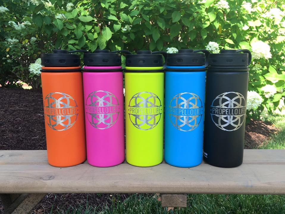 propello life double wall, vacuum insulated stainless steel water bottle