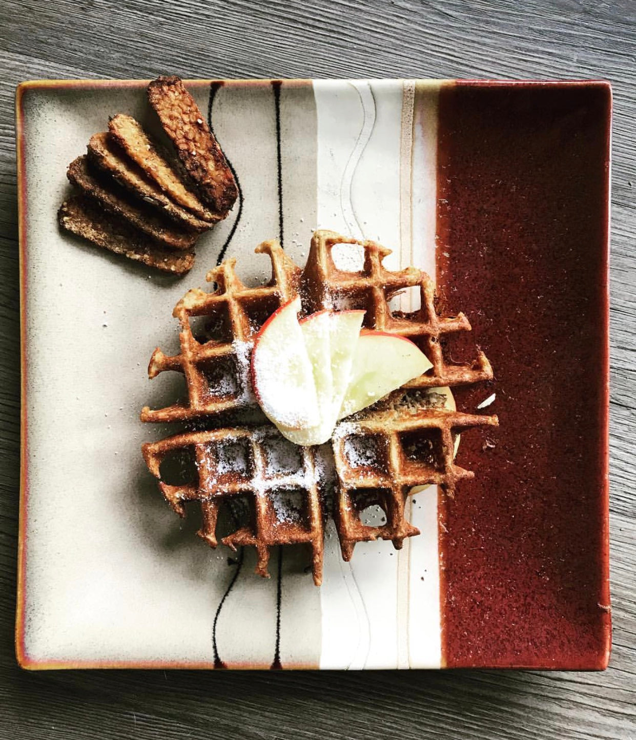 Apple Cinnamon Protein Waffles