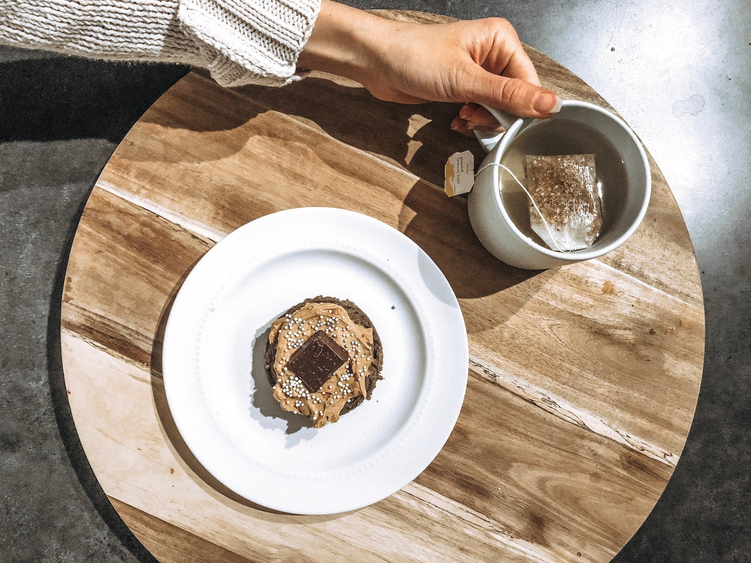 Propello Life Healthy Recipes Vegan Protein Chocolate Peanut Butter Mug Cake made with Spiced Vanilla plant based protein