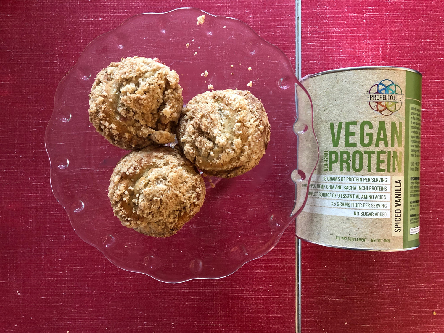 Strawberry Protein Muffins