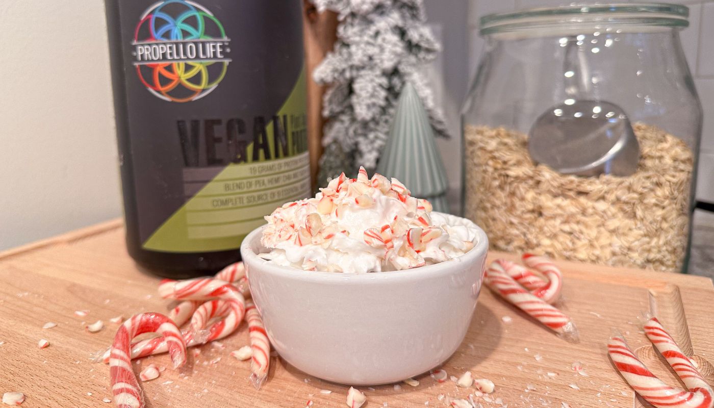 Propello Life healthy recipe for peppermint mocha overnight oats