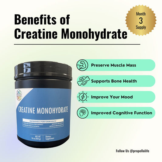 Propello Life Creatine monohydrate product benefits image
