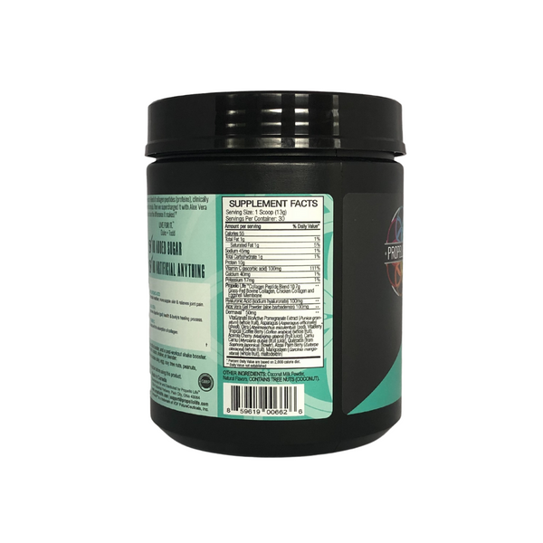 Collagen+ Natural Creamer supplements facts panel. Propello Life Collagen+ is the best collagen protein powder
