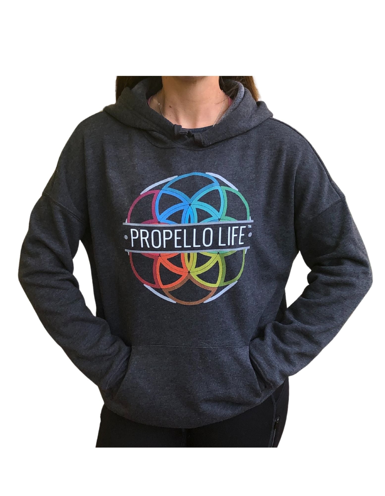 Propello Life Unisex Sponge Fleece Drop Shoulder Hoodie