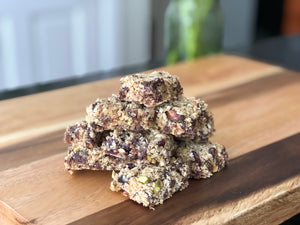 Propello Life Chocolate Chip + Oat Energy Bars - made with oat meal, chocolate chips, whey protein powder, peanut butter, honey and other great ingredients