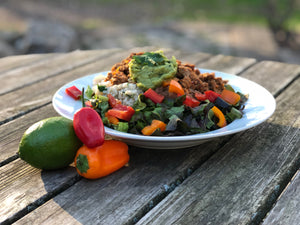 Healthy Taco Tuesday Salad for Propello Life's healthy recipes blog