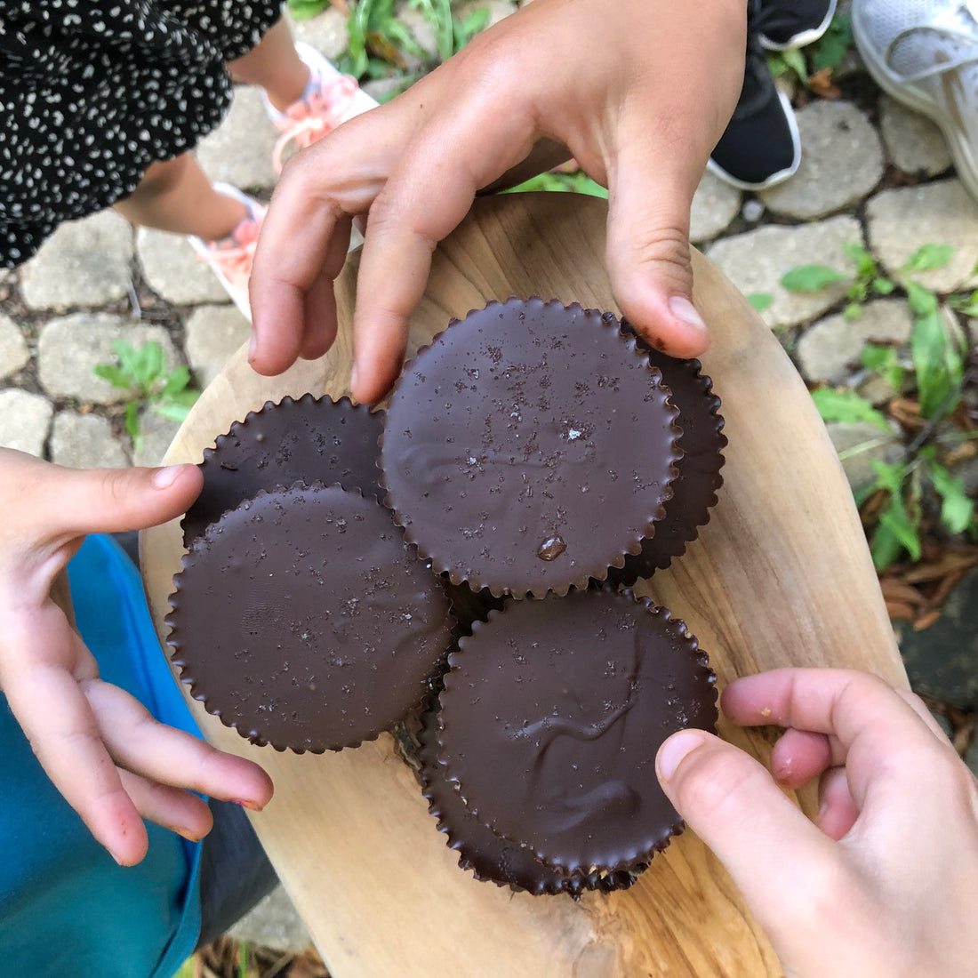 Homemade Dark Chocolate Peanut Butter Protein Cups