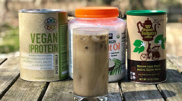 Propello Life Vegan Mocha Smoothie Recipe using our superfood plant-based protein blend