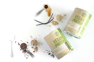 Propello Life Vegan Protein is a lactose free plant based protein that comes in two great tasting flavors Dirty Chocolate and Spiced Vanilla