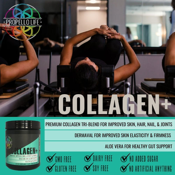 Propello Life Collagen+ product benefits image. Collagen+ is the best collagen protein powder