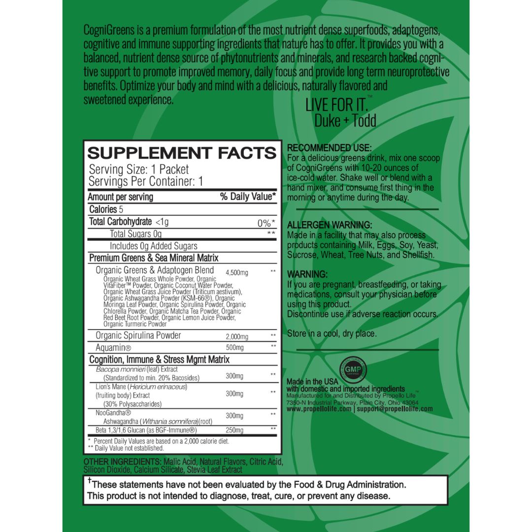 Sample Packet - CogniGreens