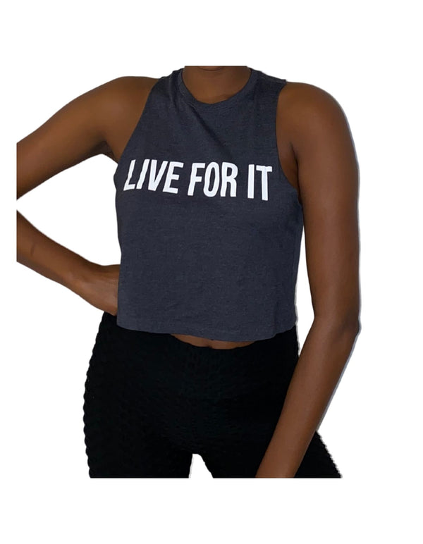 Propello Life LIVE FOR IT - Women's Soft Crop Tank Top