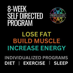 Propello Life's 8 Week Challenge Self Directed Program lean muscle percentage