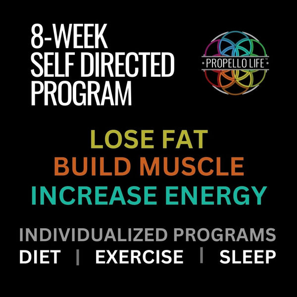 Propello Life's 8 Week Challenge Self Directed Program lean muscle percentage