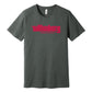 Classic Wittenberg University logo tee is super soft front grey