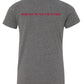 Wittenberg University super soft youth tee with Witt Legacy logo back
