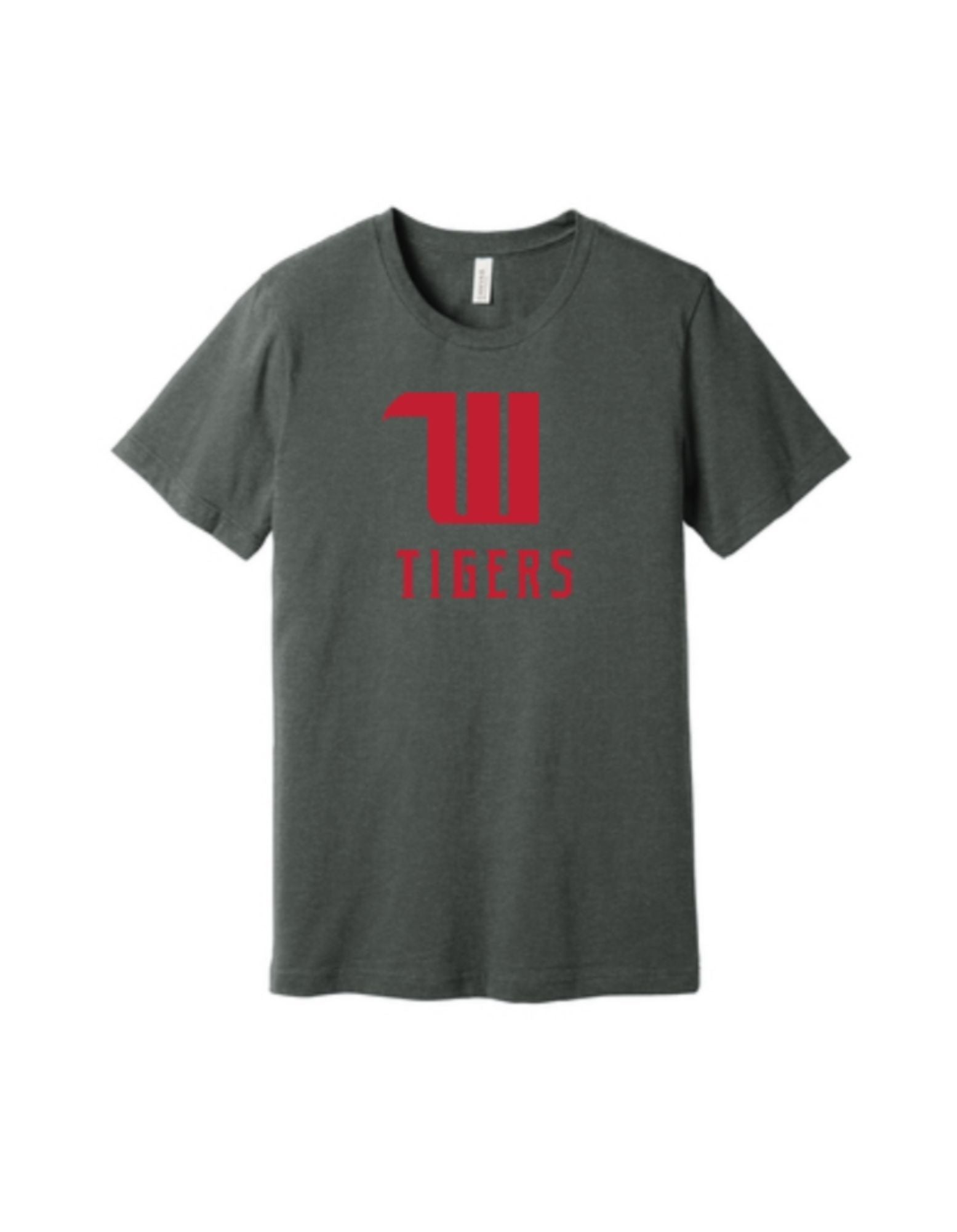 Wittenberg University super soft W Tigers grey tee