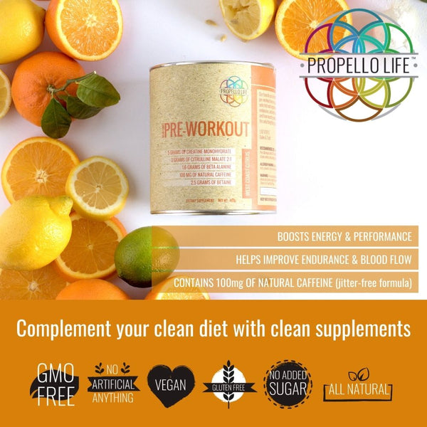 Propello life pre-workout is a natural pre workout that is the best vegan pre workout