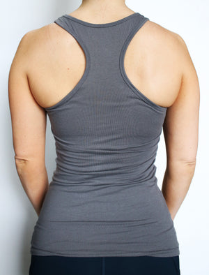Propello Life multi-color logo women's racerback tank back. support our premium natural supplements