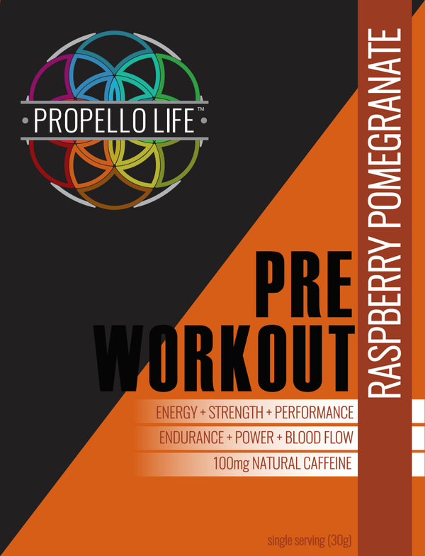Propello Life Pre-Workout Raspberry Pomegranate is the best vegan preworkout